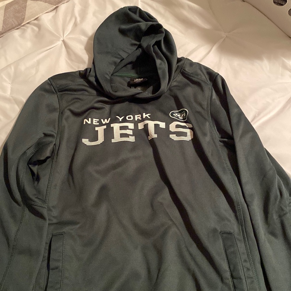 Boys Size L NFL team apparel Jets hoodie